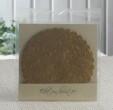 Präge-Untersetzer "Uni Gold", Ø 10 cm, Paper+Design