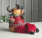 Kantenhocker Elch "Ole" mit Vogelhaus