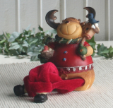 Kantenhocker Elch "Ole" mit Vogelhaus