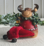 Kantenhocker Elch "Ole" mit Tannenbaum