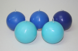 Posten 624: 1-B-Ware, 5 x Kugelkerzen 7 cm Ø, MIX