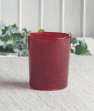 Kerzenglas "Rose", klein, ca. 6,5 x 5 cm Ø
