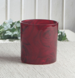 Kerzenglas "Rose", groß, ca. 7,5 x 7 cm Ø