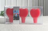 3er-Pack Herz-Kerze für Flaschenhals "Wine Cork Candle"