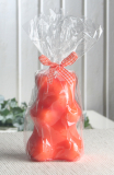 Dekokerze "Bärchen", MITTEL, orange