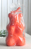 Dekokerze "Bärchen", GROSS, orange