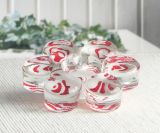 Teelichthalter "Kontraste", Blume, Rot