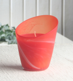 Kerze im Glas "Como", Orange