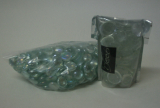 Posten 678: 1-B-Ware, Glas-Pebbles / Glas-Steine (ca. 20 und 30 mm), natur-klar, ca. 2 kg