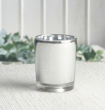 Teelichtglas "Silberglanz"