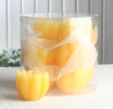 1-B-Ware!!! 12er-Pack Schwimmkerzen "Seerose" mit Duft, Gelb