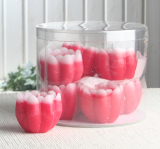 1-B-Ware!!! 8er-Pack Schwimmkerzen "Seerose" mit Duft, Rot