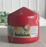 Bolsius Stumpenkerze 10 x 9,8 cm Ø, Rot