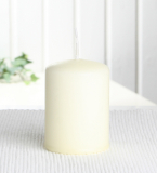 Selbstverlöschende Sicherheitskerze, 7 x 5 cm Ø, elfenbein CC