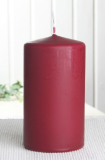 Selbstverlöschende Sicherheitskerze 13 x 7 cm Ø, altrot/bordeaux CC
