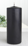 Stumpenkerze 15 x 6 cm Ø, Schwarz