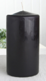 Stumpenkerze 15 x 8 cm Ø, Schwarz