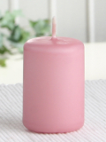 Stumpenkerze 6 x 4 cm Ø, hell-altrosa
