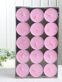 30er-Packung Stearin-Teelichter, rosa