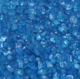 Glas-Steine / Glas-Granulat (4-10 mm), 1 kg, dunkelblau