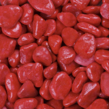 Dekosteine / Deko-Marbles (7-15 mm), 1 kg, königsrot