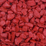 Dekosteine / Deko-Rocks (9-13 mm), 1 kg, königsrot