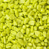 Dekosteine / Deko-Rocks (9-13 mm), 1 kg, apfelgrün