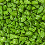 Dekosteine / Deko-Rocks (9-13 mm), 1 kg, grün