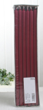 Stabkerzen, 30 x 1,2 cm Ø, 12er-Pack, altrot-bordeaux - CC
