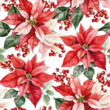 Serviette 33x33 cm "Julestjerne weiß", ti-flair