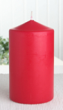 Wenzel-Stumpenkerze 15 x 8 cm Ø, Rot
