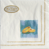 Servietten "Forever white", Ringe auf weiß, ti-flair