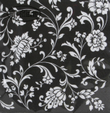 Cocktailserviette "Arabesque, schwarz", ti-flair