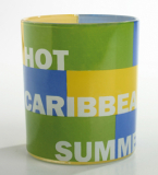 Sparpack 6x Teelichtglas "More than Words", Hot Caribbean Summer