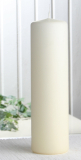 Wenzel Stumpenkerze 25 x 7 cm Ø, Elfenbein