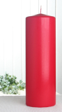 EWA Stumpenkerze 30 x 10 cm Ø, Rot
