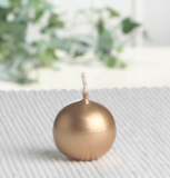 Mini-Kugelkerze für Bozener Engel, 28 mm Ø, gold