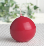 Kleine Kugelkerze für Bozener Engel, 45 mm Ø, altrot