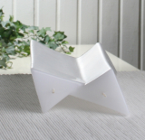 Formkerze "Doppel-3-Kant", mit zwei Dochten, 235 mm hoch