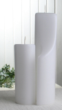 2er-Set Formkerze "Yin-Yang", (klein und groß), 270 mm hoch