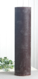 Rustik-Stumpenkerze, 40 x 10 cm Ø, kaffeebraun