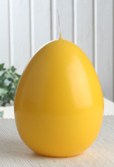 XL-Eikerze, Größe 4, ca. 14 x 10,5 cm, zitronengelb