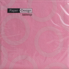 Serviette Circle / Kreise, Paper+Design, rosa