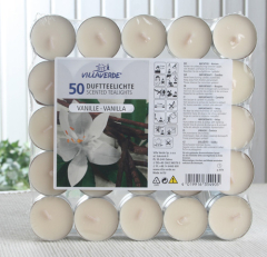 Vorteilspackung: 50x Arietta-Duft-Teelichter, Vanille