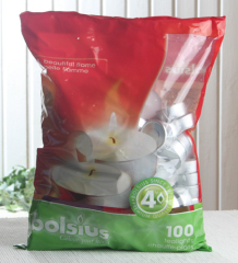Bolsius-Teelichter 4 Stunden Brenndauer (100er-Beutel)