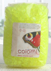 COLOMI Glasgranulat (ca. 2-6 mm), 500 gramm, neon-gelb