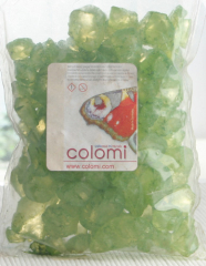 COLOMI Glasgranulat (ca. 2-25 mm), 500 Gramm, grasgrün