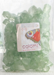 COLOMI Glasgranulat (ca. 2-25 mm), 500 Gramm, blassgrün