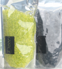 Posten 362 Glasgranulat (2-4 + 4-10 mm) je 400 gr., grün-schwarz