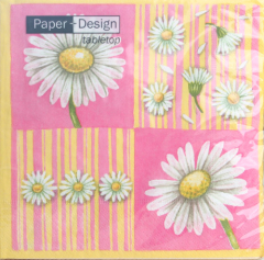 Serviette Daisies in Bloom, pink, Paper+Design